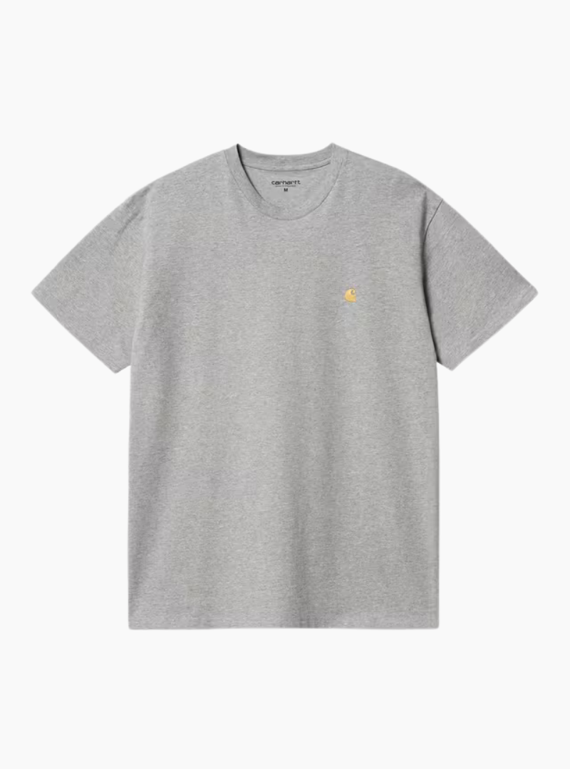 Camiseta S/S Chase - grey heather / gold