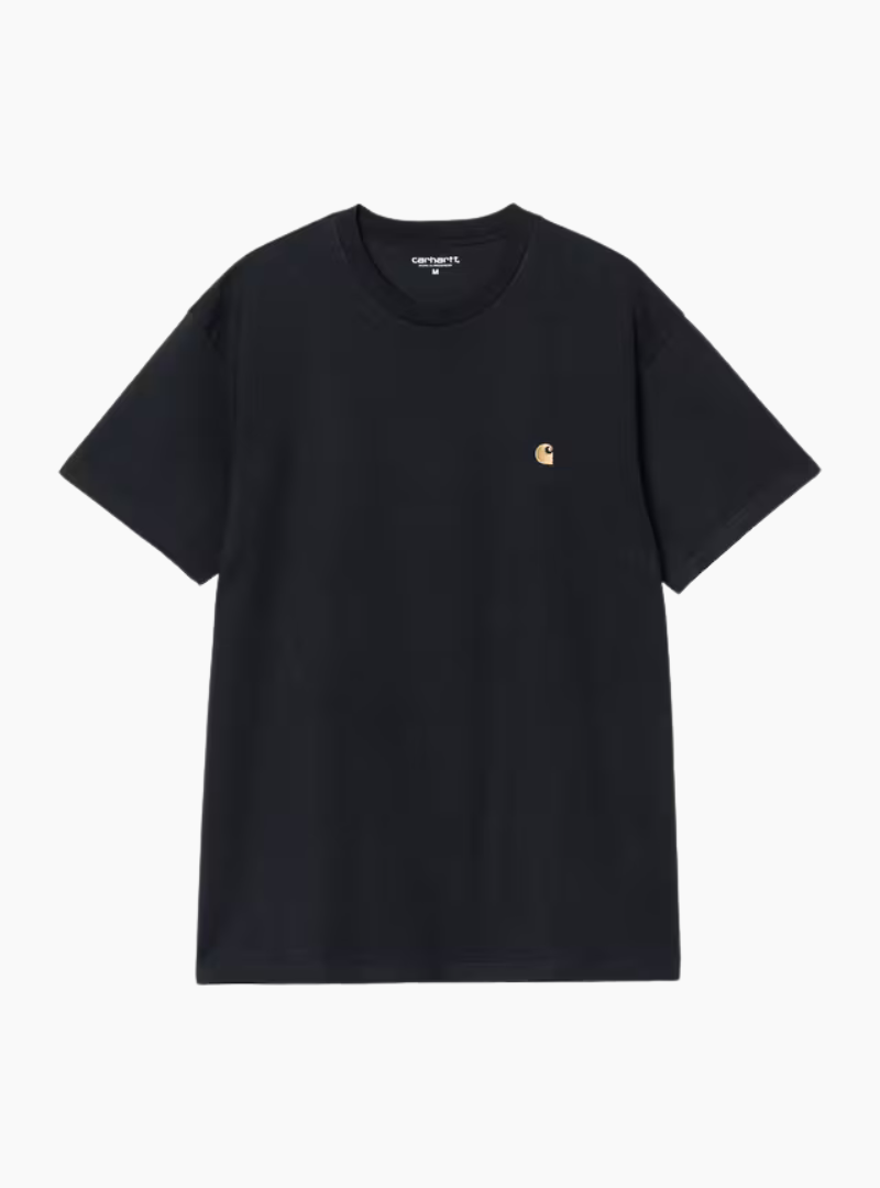 Camiseta S/S Chase - dark navy / gold
