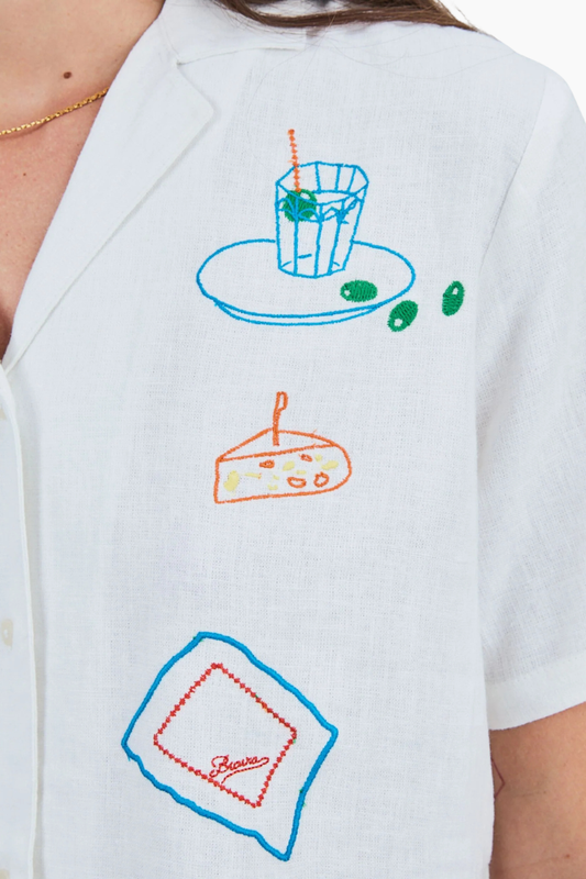 Blusa Aloha Chiringuito - off white
