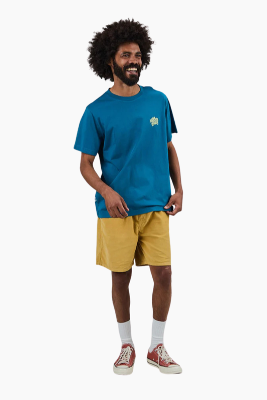 Camiseta Crocodile Asis x Brava azul