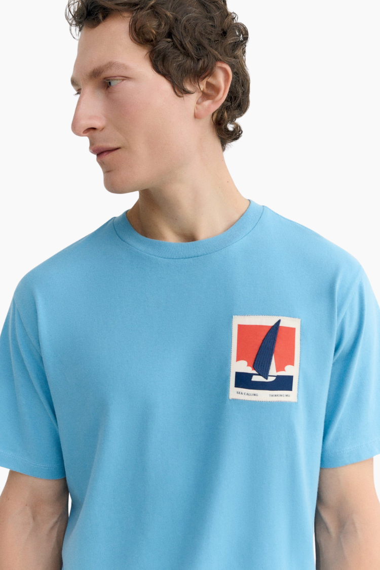 Camiseta Optimist Zach azul patch