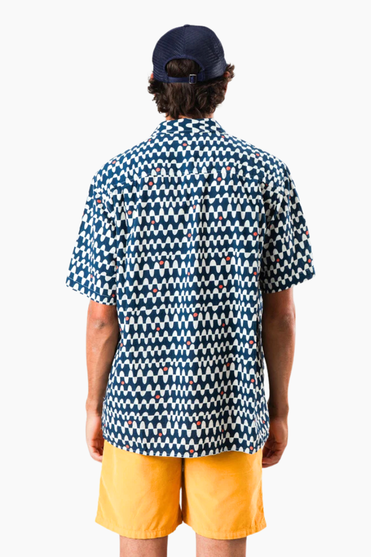 Camisa Aloha Sunset Navy