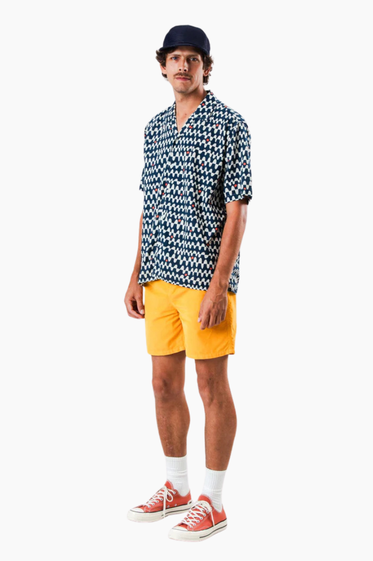 Camisa Aloha Sunset Navy