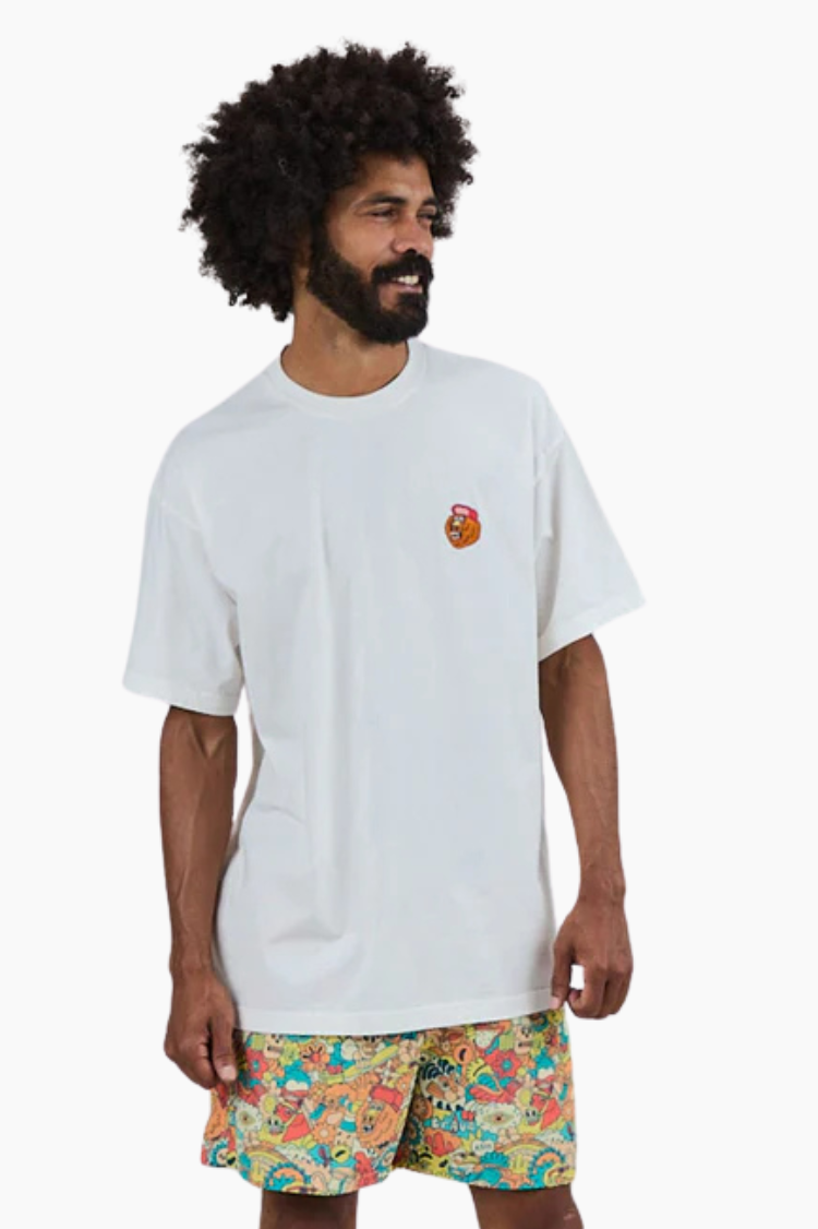 Camiseta Party Animal Asis x Brava blanca