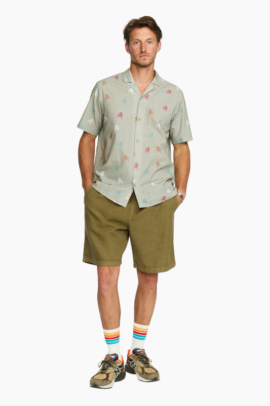 Camisa Cuban Chairs - Light Green