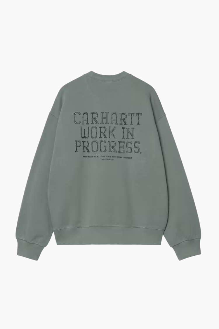 Sudadera Punched Sweatshirt - Velvet Green