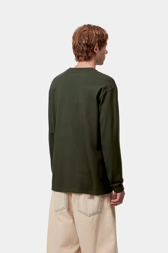 Camiseta L/S Chase - Olive / Gold