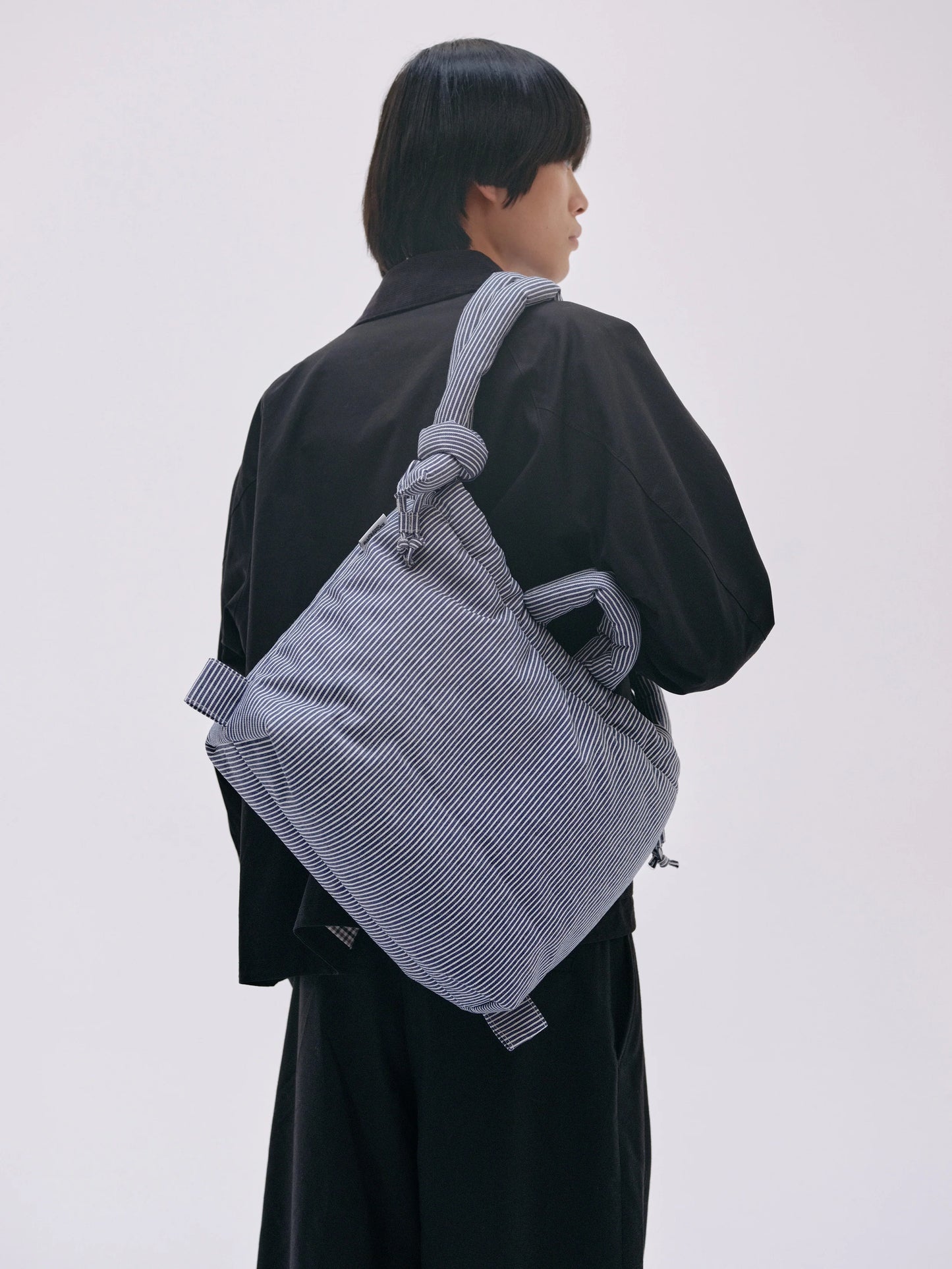 Ona soft bag - Cotton Navy stripe (limited)