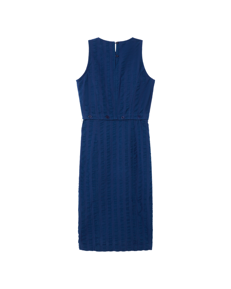 VESTIDO WILA AZUL SEERSUCKER