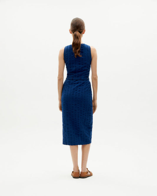VESTIDO WILA AZUL SEERSUCKER