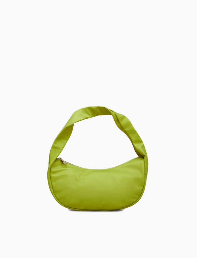Bolso Derry Green Banana de Becksöndergaard en nailon verde lima