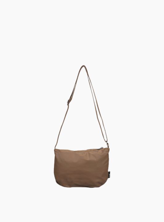 Bolso bandolera F.G. Baggy Tinne + Mia color Beaver Fur cuero vegano