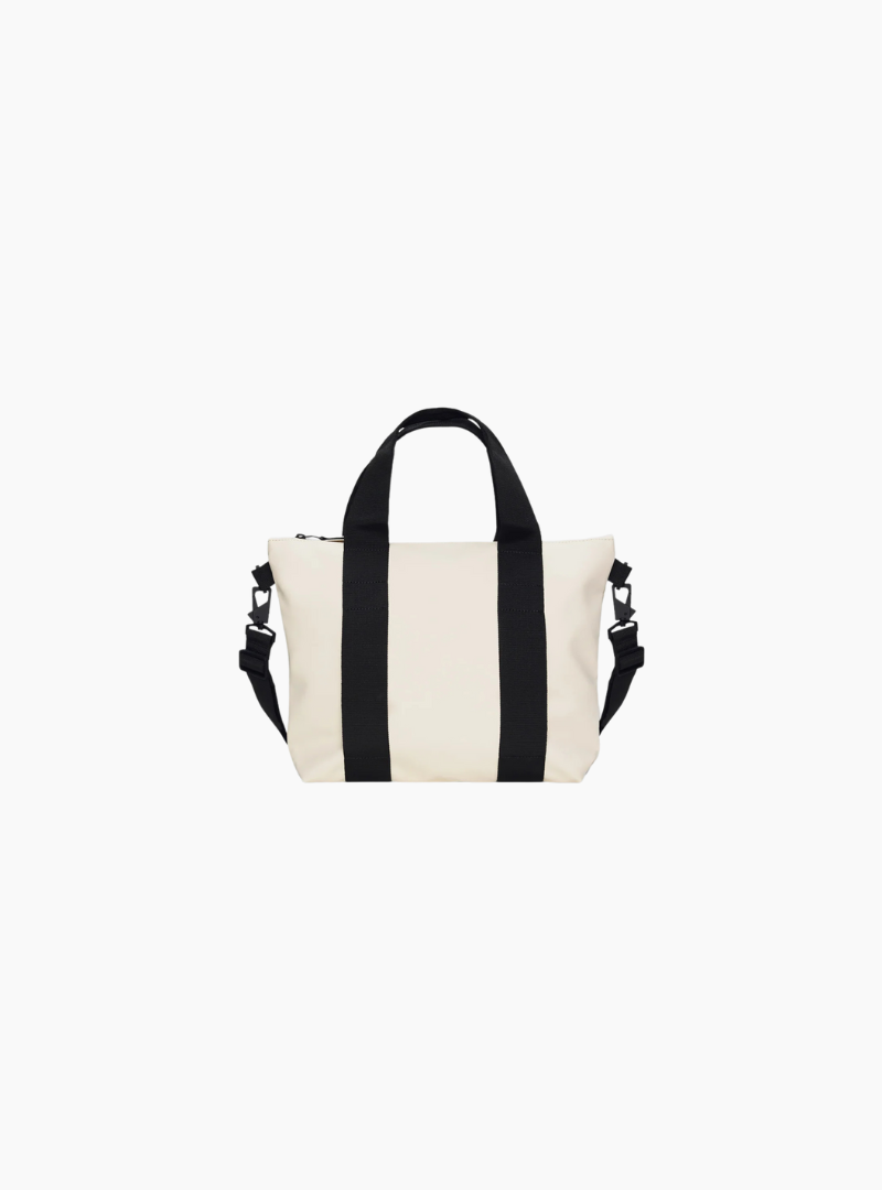 bolso rains tote bag micro dune beige arena impermeable unisex