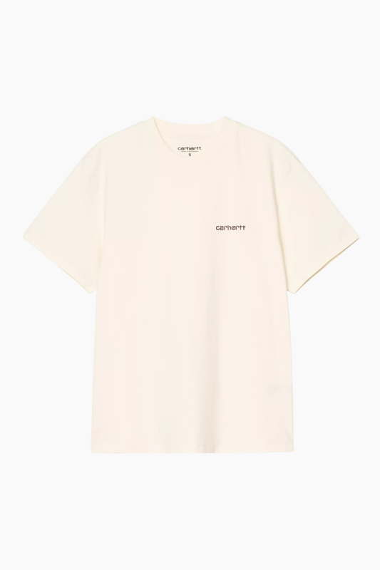 Camiseta Carhartt WIP W S/S Script Embroidery color Cinnerus Cozy Purple