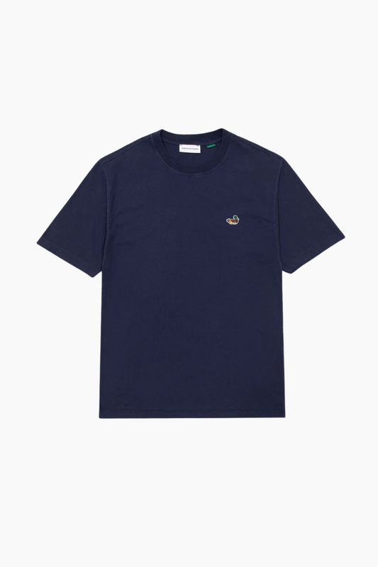 Camiseta Edmmond Duck Patch azul marino hombre con pato bordado