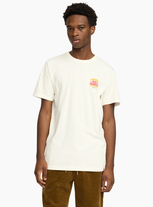 Camiseta Revolution DIE Printed Offwhite algodón orgánico con estampado Diet Starts Monday