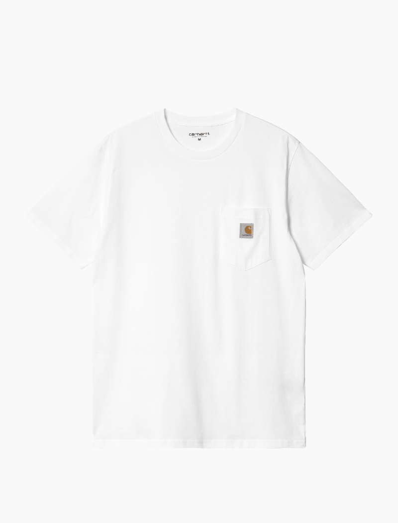 Camiseta S/S Pocket - white