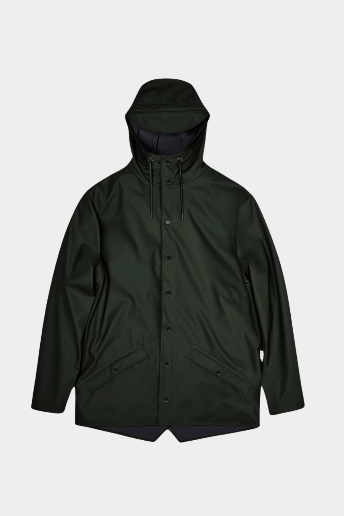 chubasquero unisex jacket de rains en color verde oscuro