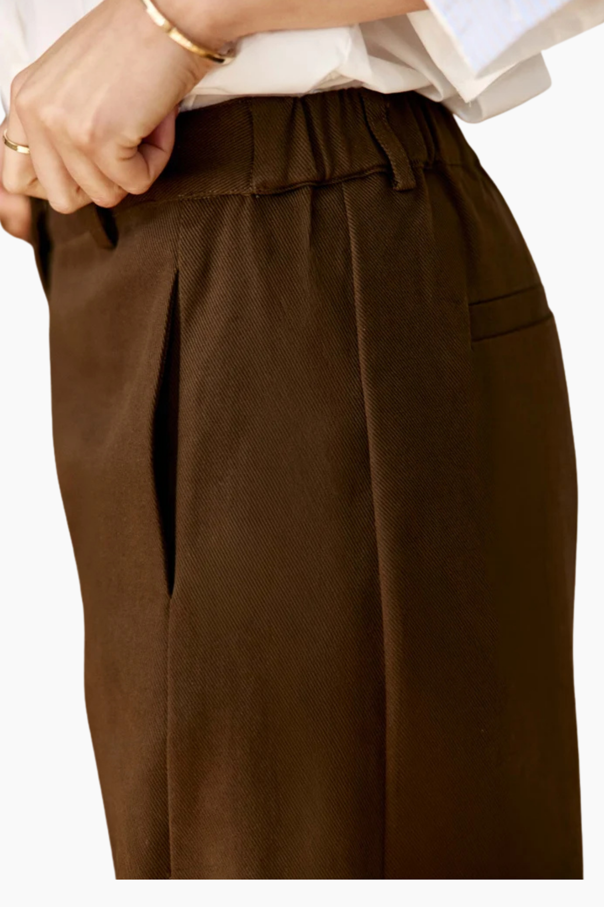 Pantalón Barrel Parrell - Marrón
