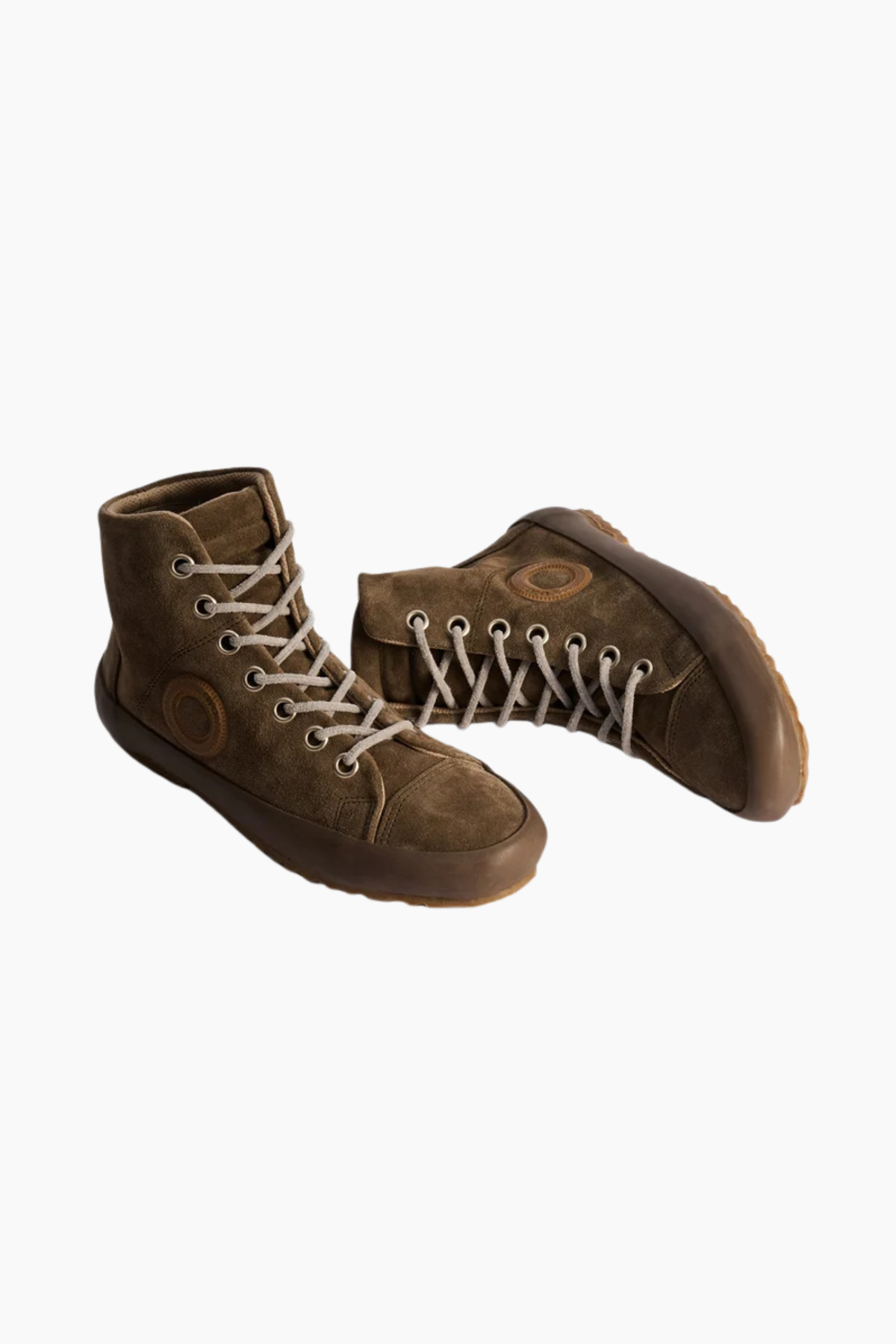 Zapatillas Altas Wen H Suede - Taupe