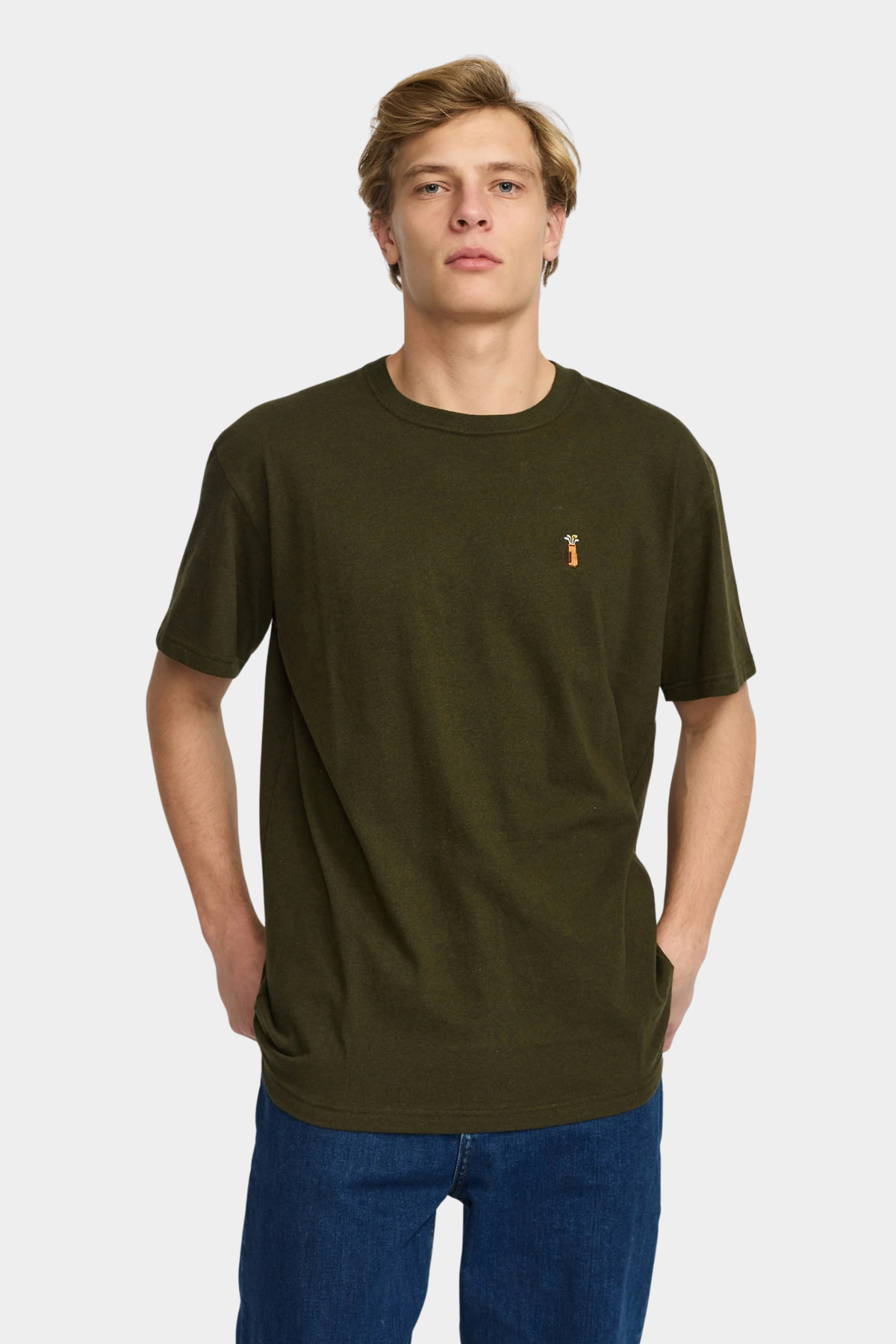 Camiseta Application 1461 GOL - Army Melange