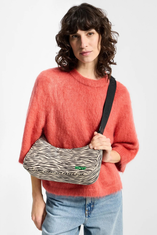 Bolso Bandolera Zebra Hit - Beige / Negro