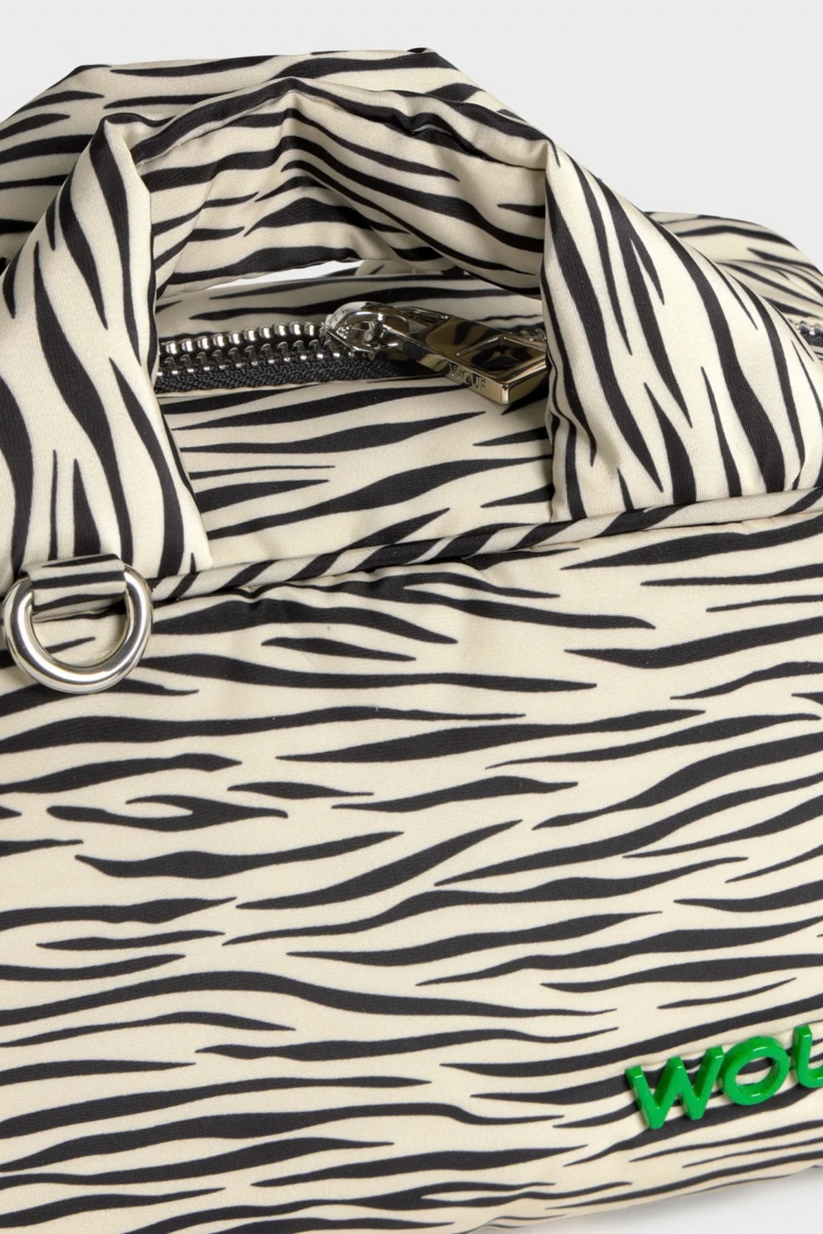 Bolso Bowling Zebra Hit - Beige / Negro