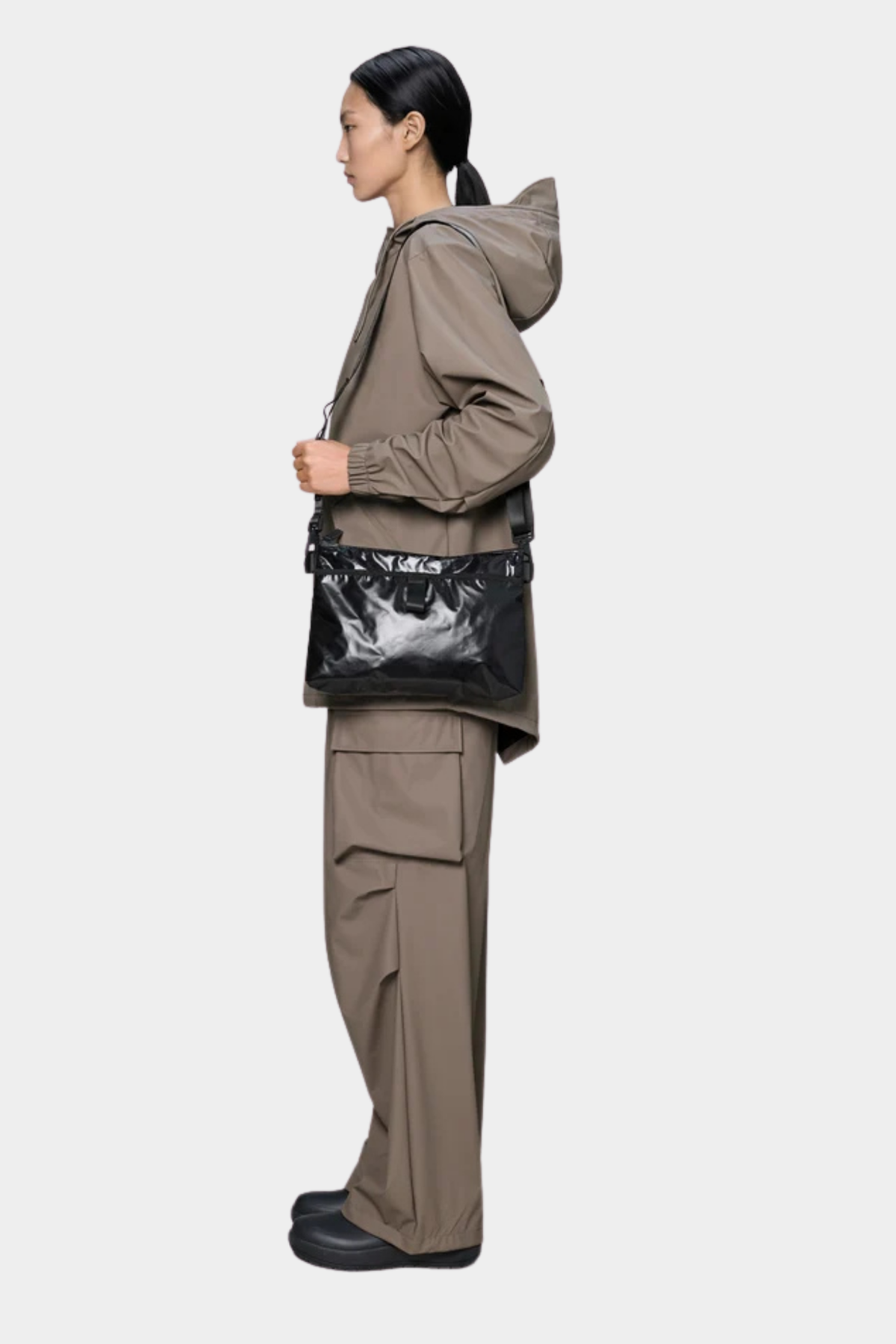 Bolso Bandolera Sibu Musette - negro