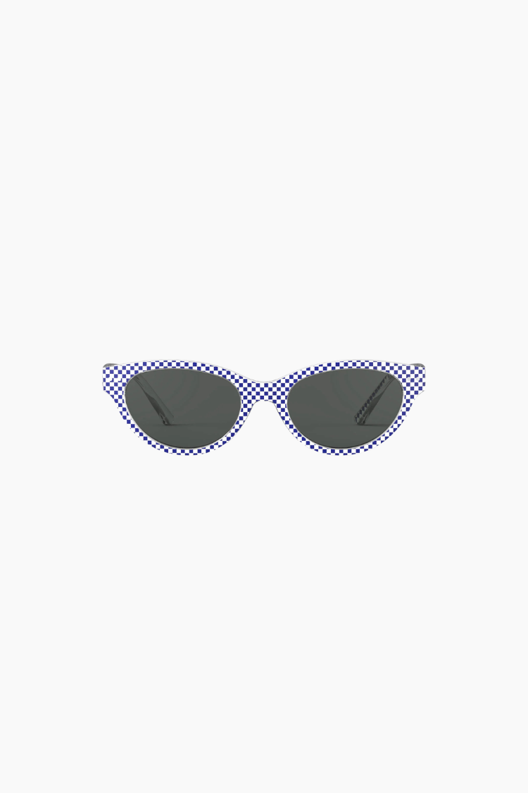Gafas de sol IZIPIZI LUZ Blue Riviera estampado azul y blanco cat-eye