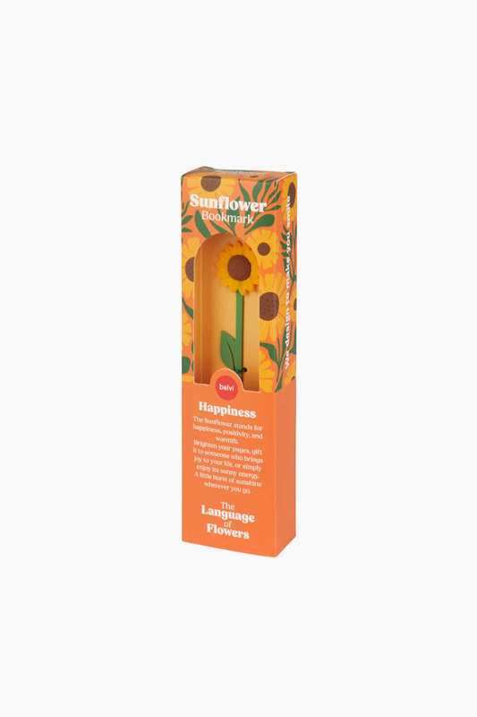 marcapaginas girasol balvi language of flowers amarillo