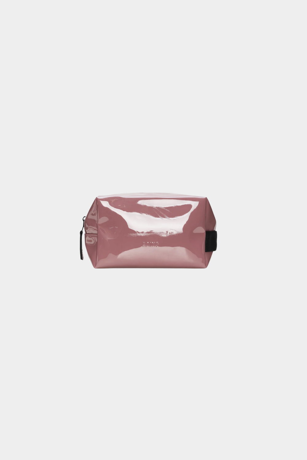 Neceser Rains Wash Bag Small Tempt impermeable de 3 litros con cremallera recubierta y acabado rosa brillante