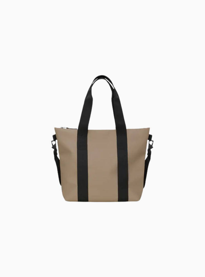 bolso rains tote bag mini beige arena impermeable unisex