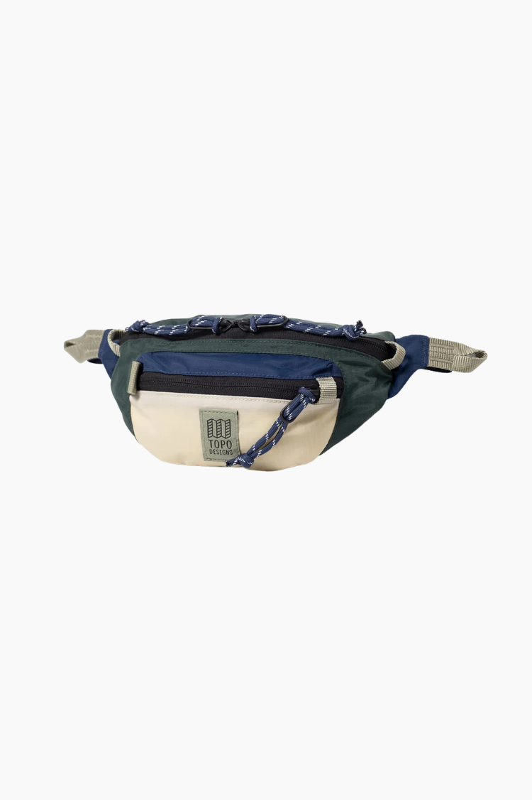 Riñonera Topo Designs Mountain Waist Pack Forest Bone White nylon reciclado