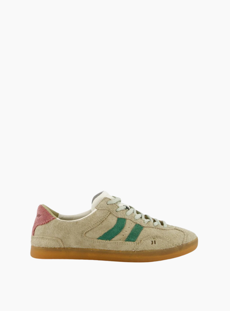 Zapatillas Coolway Kizuna Green Tau mujer piel serraje con logo lateral