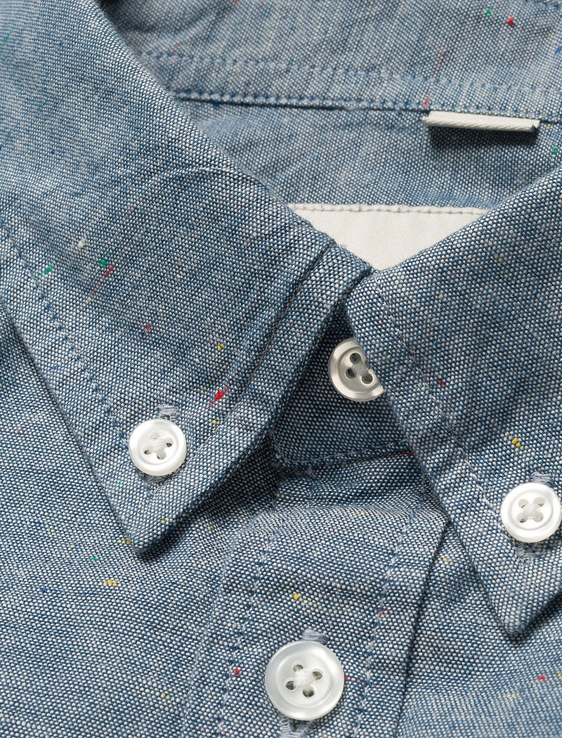 Camisa L/S Kyoto - blue (stone washed) - Tequila Sunset