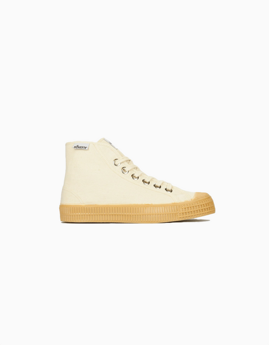 Zapatillas Novesta Star Dribble 99 Beige unisex de caña alta en lona